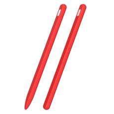  Apple Pen 2 / Pro Skal Liquid Silikon Anti-Slip R&ouml;d - Teknikhallen.se