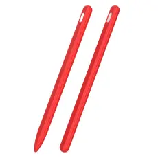  Apple Pen 2 / Pro Skal Liquid Silikon Anti-Slip R&ouml;d - Teknikhallen.se