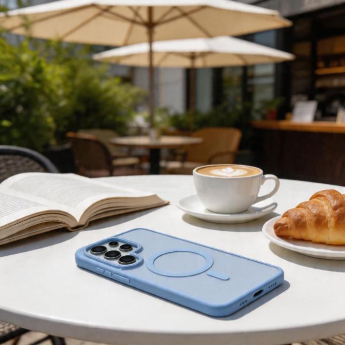 Bild 6, Tech-Protect Tech-Protect Galaxy S26 Ultra Skal MagSafe MagMat Sky Blue - Teknikhallen.se