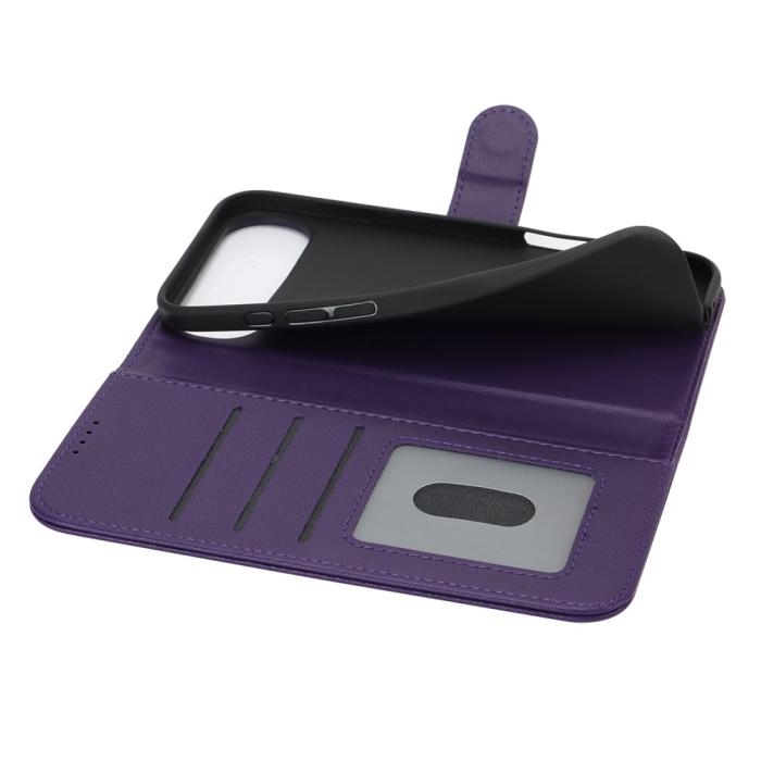 Bild 5,  iPhone Air Fodral Läder Lila - Teknikhallen.se