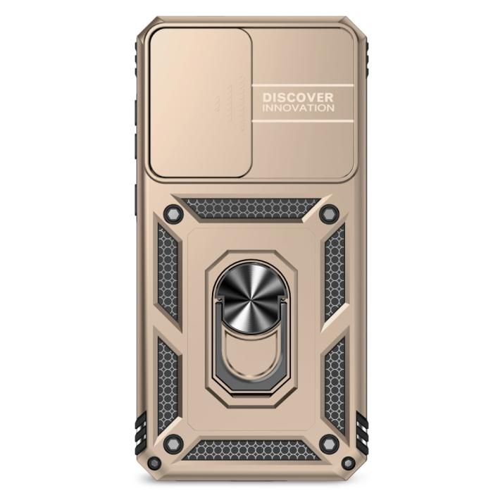 Bild 3,  Samsung Galaxy A56 5G/A36 5G Skal CamShield Ring Hybrid Guld - Teknikhallen.se