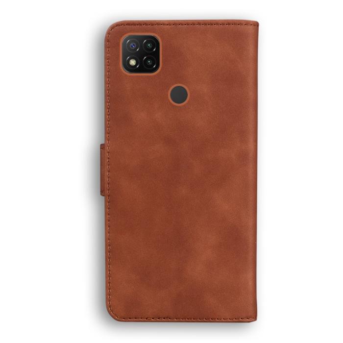 Bild 3,  Xiaomi Redmi 9C Fodral Läder Brun - Teknikhallen.se