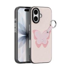 DUX DUCIS DUX DUCIS iPhone 17 Skal PU-L&auml;der Fj&auml;ril Ljusrosa - Teknikhallen.se
