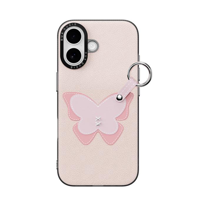 Bild 2, DUX DUCIS DUX DUCIS iPhone 17 Skal PU-Läder Fjäril Ljusrosa - Teknikhallen.se