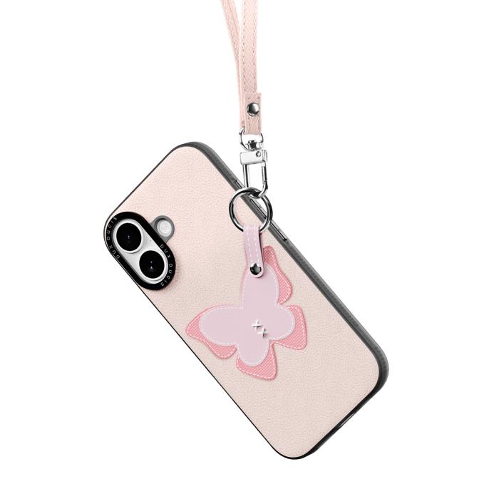 Bild 3, DUX DUCIS DUX DUCIS iPhone 17 Skal PU-Läder Fjäril Ljusrosa - Teknikhallen.se
