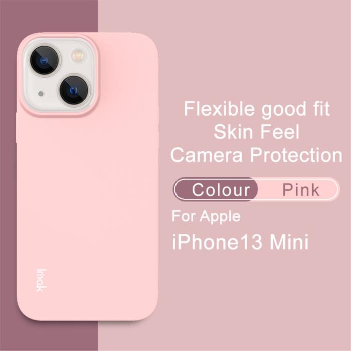 Bild 2, IMAK IMAK iPhone 13 Mini Skal Skin Touch TPU Ljus Rosa - Teknikhallen.se