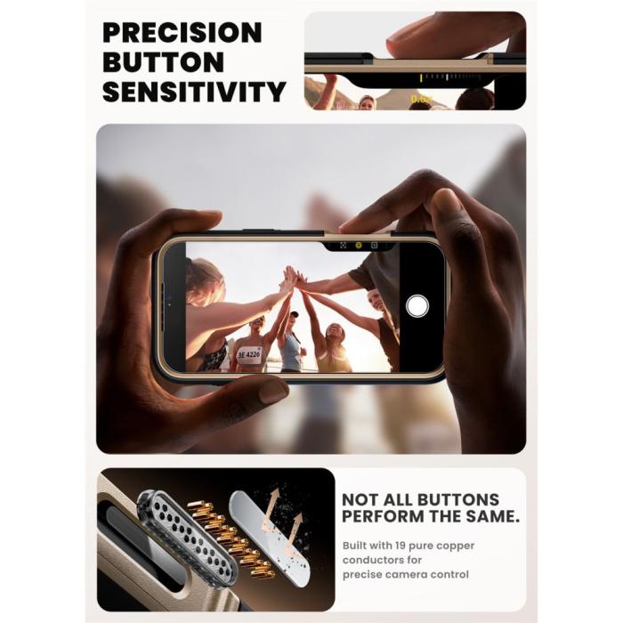 Bild 4, Supcase Supcase iPhone 17 Pro Max Skal MagSafe Iblsn Ares Flip Desert Gold - Teknikhallen.se