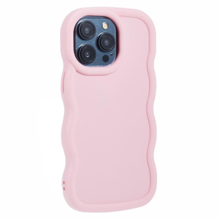 Bild 3,  iPhone 14 Pro Mobilskal Wavy Ljus Rosa - Teknikhallen.se