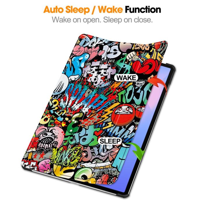 Bild 4,  Samsung Galaxy S10 FE Plus Fodral Tri-Fold Graffiti - Teknikhallen.se