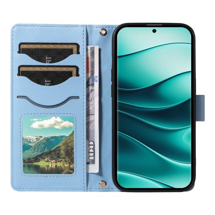 Bild 2,  Xiaomi Redmi Note 14 Pro/Pro Plus 5G Fodral Rhombus Läder - Teknikhallen.se