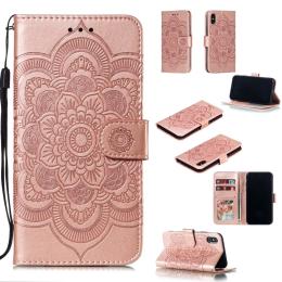  iPhone X/Xs - Mandala Läder Fodral - Roséguld - Teknikhallen.se