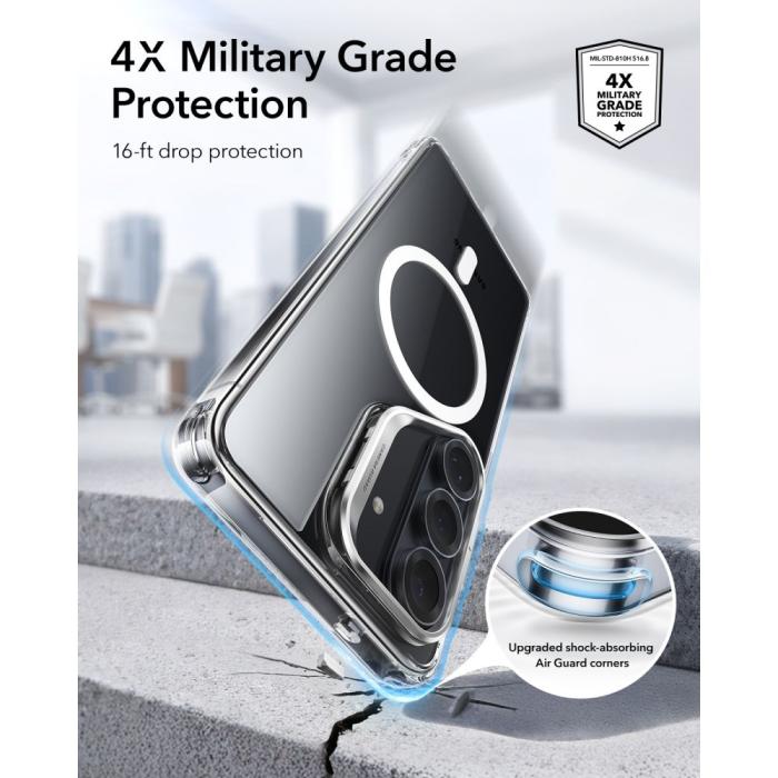 Bild 5, ESR ESR Galaxy S26 Skal MagSafe Classic Hybrid Kickstand Transparent - Teknikhallen.se