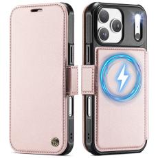 CASEME CASEME iPhone 17 Pro Skal RFID Pl&aring;nbok Ros&eacute;guld - Teknikhallen.se