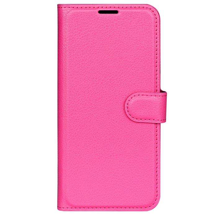 Bild 5,  Xiaomi 14 Fodral Litchi Läder Rosa - Teknikhallen.se