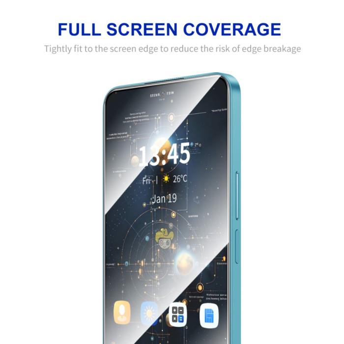 Bild 2, ENKAY ENKAY Redmi Note 14 5G/4G 2-PACK Skärmskydd Heltäckande - Teknikhallen.se