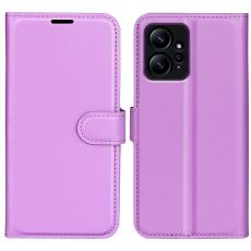  Xiaomi Redmi Note 12 4G Fodral Litchi L&auml;der Lila - Teknikhallen.se