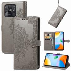  Xiaomi Redmi 10C Fodral Mandala L&auml;der Gr&aring; - Teknikhallen.se