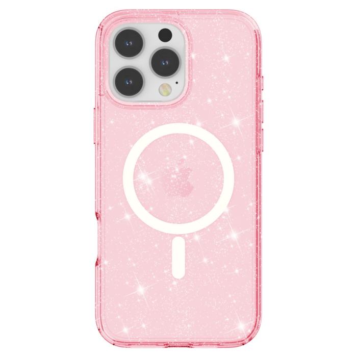 Bild 2,  iPhone 16 Pro Skal MagSafe Glitter Rosa - Teknikhallen.se