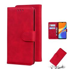 Xiaomi Redmi 9C Fodral L&auml;der R&ouml;d - Teknikhallen.se