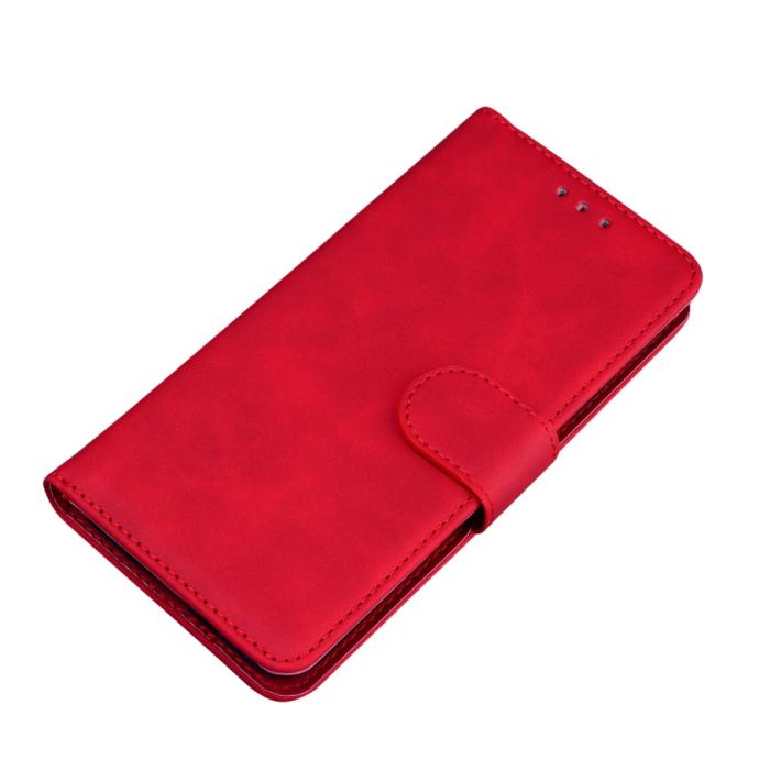 Bild 4,  Xiaomi Redmi 9C Fodral Läder Röd - Teknikhallen.se