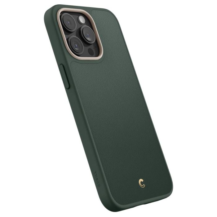 Bild 6, Spigen Spigen Cyrill iPhone 15 Pro Max Skal MagSafe Kajuk Forest Green - Teknikhallen.se