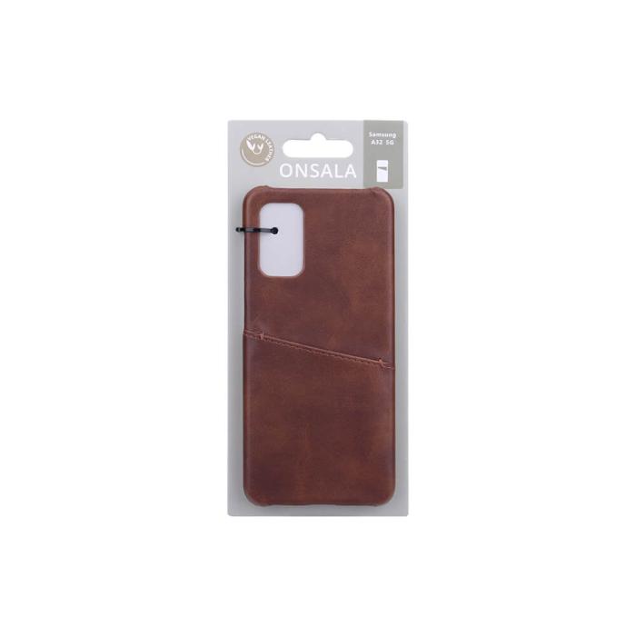 Bild 2, Onsala ONSALA Samsung Galaxy A32 5G Skal Kortfack Brun - Teknikhallen.se