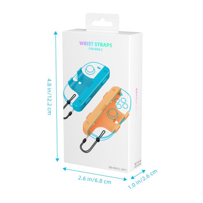 Bild 5, JYS JYS 2 st Nintendo Switch 2 Joy-Con Strap/Extender Blå / Röd - Teknikhallen.se