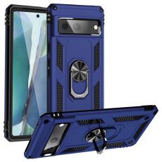  Google Pixel 7 Skal Shockproof Hybrid Ring Armor Bl&aring; - Teknikhallen.se