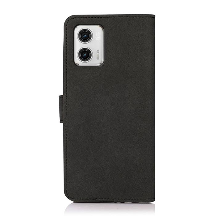 Bild 3, KHAZNEH KHAZNEH Motorola Moto G73 5G Fodral Matt Läder Svart - Teknikhallen.se