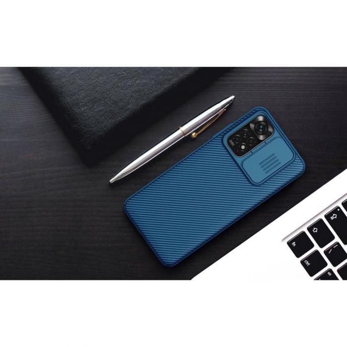 Bild 2, NILLKIN NILLKIN Xiaomi Redmi Note 11 Pro 5G Skal CamShield Pro Blå - Teknikhallen.se