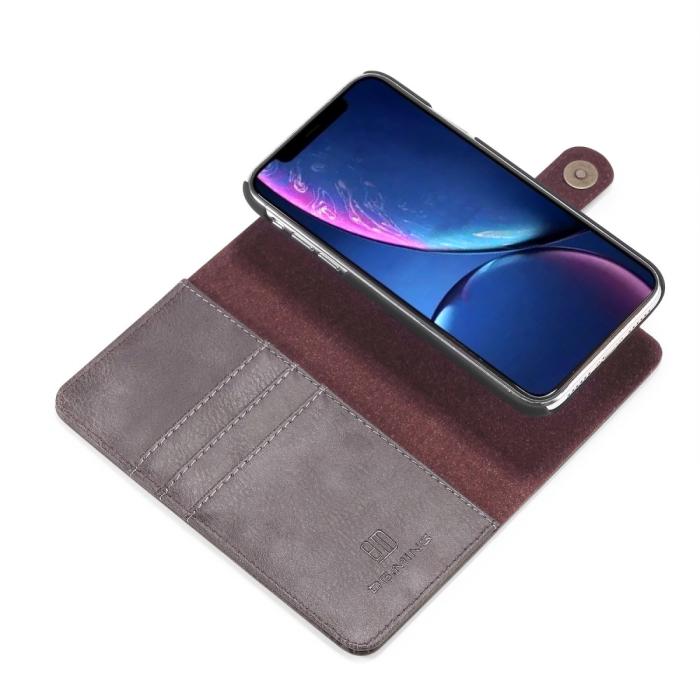 Bild 4, DG.MING iPhone 11 - DG.MING - Plånboksfodral/Magnet Skal - Grå - Teknikhallen.se