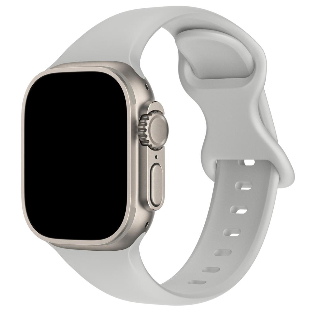 ColorPop Silikon Armband Butterfly Apple Watch 41/40/38 mm (M/L) Grå - Teknikhallen.se