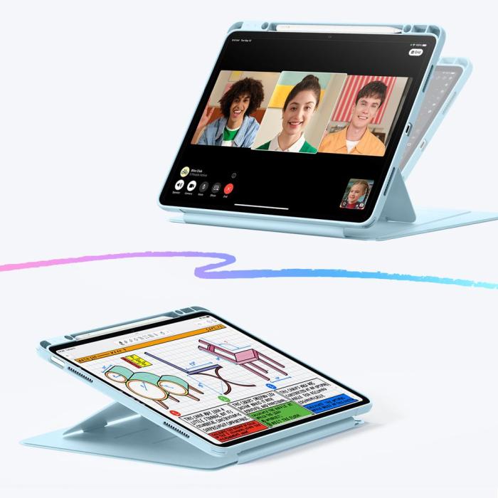 Bild 3, ESR ESR iPad Air 13 2026-2024 Fodral Flip Hybrid Sky Blue - Teknikhallen.se
