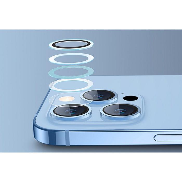 Bild 6, ESR ESR iPhone 14 Pro / 14 Pro Max Linsskydd Härdat Glas Svart - Teknikhallen.se