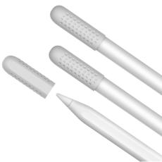 AHASTYLE AHASTYLE 3-PACK Apple Pencil 1/2/Pro Spets&ouml;verdrag Silikon Vit - Teknikhallen.se
