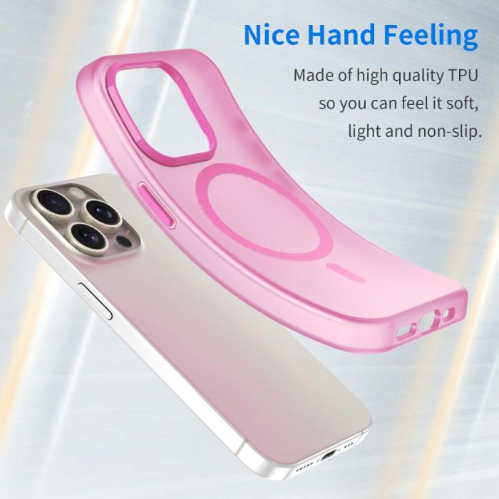 Bild 4,  iPhone 16 Pro Max Skal MagSafe Slim Matt Rosa - Teknikhallen.se