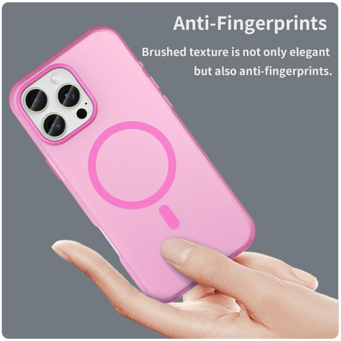 Bild 5,  iPhone 16 Pro Max Skal MagSafe Slim Matt Rosa - Teknikhallen.se