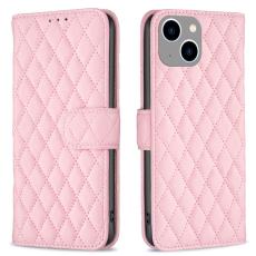  iPhone 15 Fodral Diamond L&auml;der Rosa - Teknikhallen.se