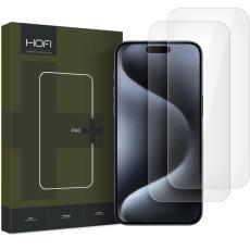 HOFI HOFI iPhone 16 Pro 2-PACK Sk&auml;rmskydd Pro+ Transparent - Teknikhallen.se