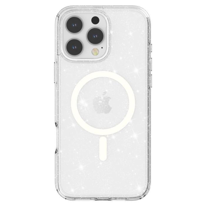 Bild 2,  iPhone 16 Pro Skal MagSafe Glitter Transparent - Teknikhallen.se