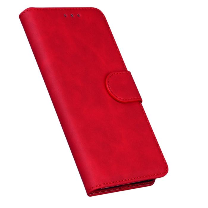 Bild 5,  Xiaomi Redmi 9C Fodral Läder Röd - Teknikhallen.se