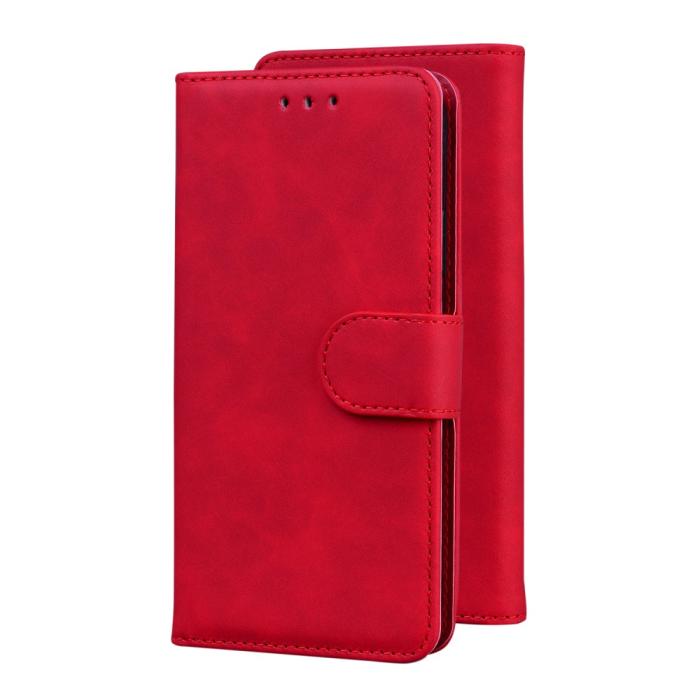 Bild 6,  Xiaomi Redmi 9C Fodral Läder Röd - Teknikhallen.se