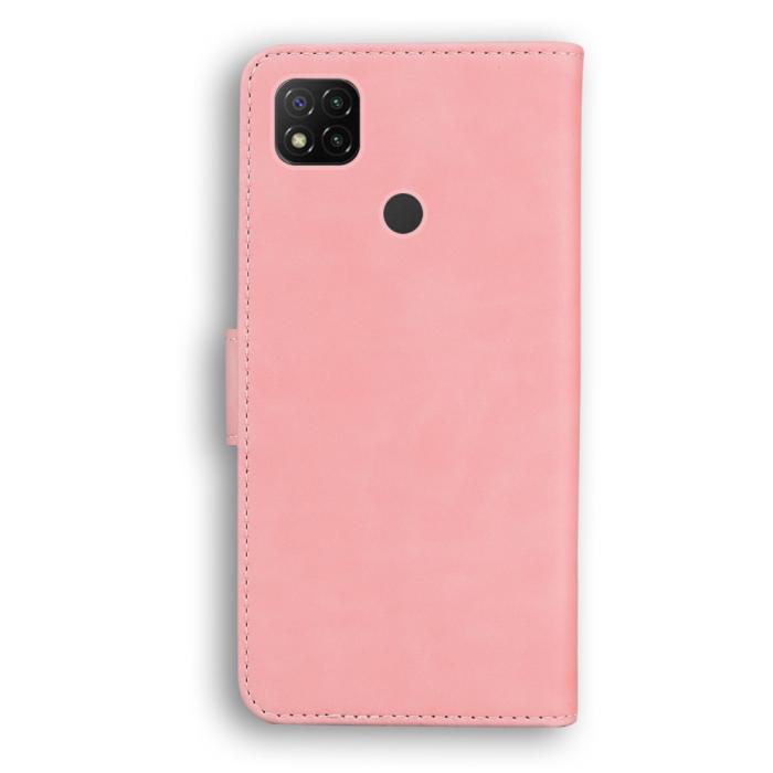 Bild 3,  Xiaomi Redmi 9C Fodral Läder Ljus Rosa - Teknikhallen.se