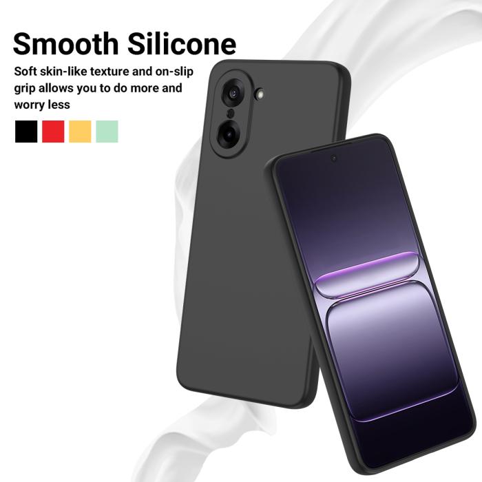 Bild 3,  OnePlus Nord CE5 Skal Liquid Silikon Svart - Teknikhallen.se