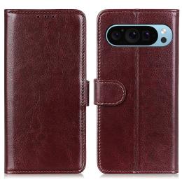  Google Pixel 10/10 Pro / 9/9 Pro Fodral Crazy Horse Läder Brun - Teknikhallen.se
