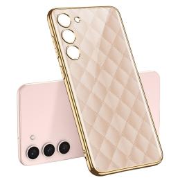 GKK GKK Galaxy S24 Plus Skal Härdat Glas Electroplate Rosa Diamond - Teknikhallen.se