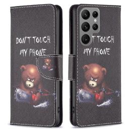  Galaxy S24 Ultra Fodral Med Tryck Dont Touch Bear - Teknikhallen.se