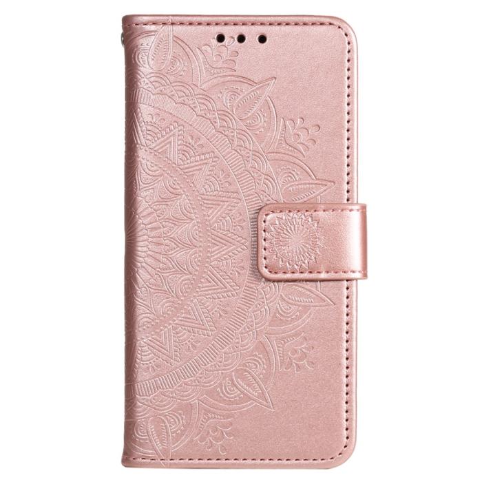 Bild 5,  Sony Xperia 10 VI Mandala Läder Fodral Roséguld - Teknikhallen.se