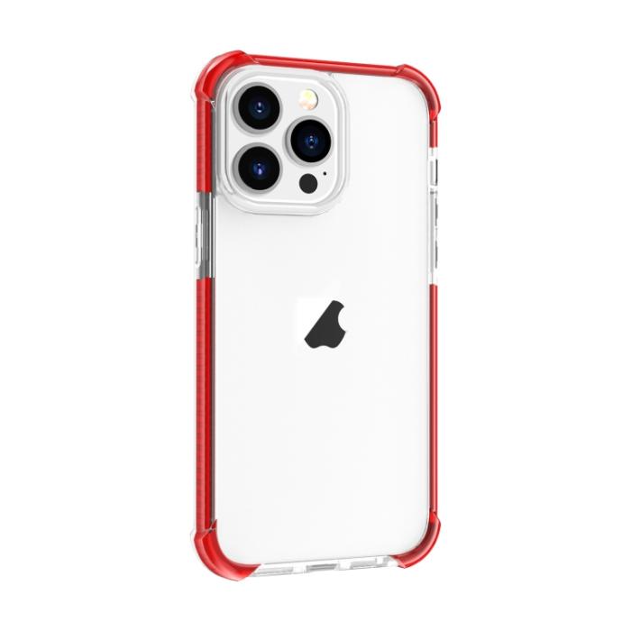 Bild 2,  iPhone 15 Pro Max Skal Shockproof Hybrid Röd - Teknikhallen.se