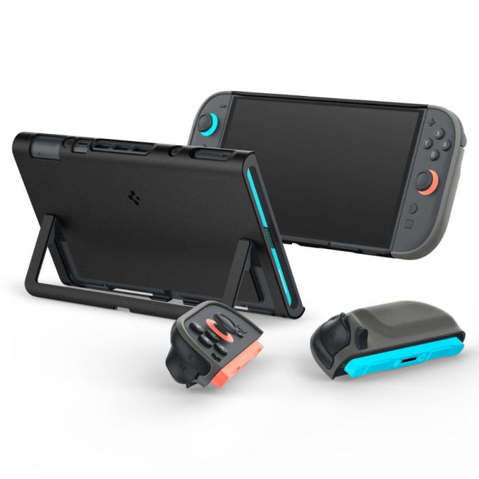Bild 2, Spigen Spigen Nintendo Switch 2 Skal Nano Pop Black Sesame - Teknikhallen.se